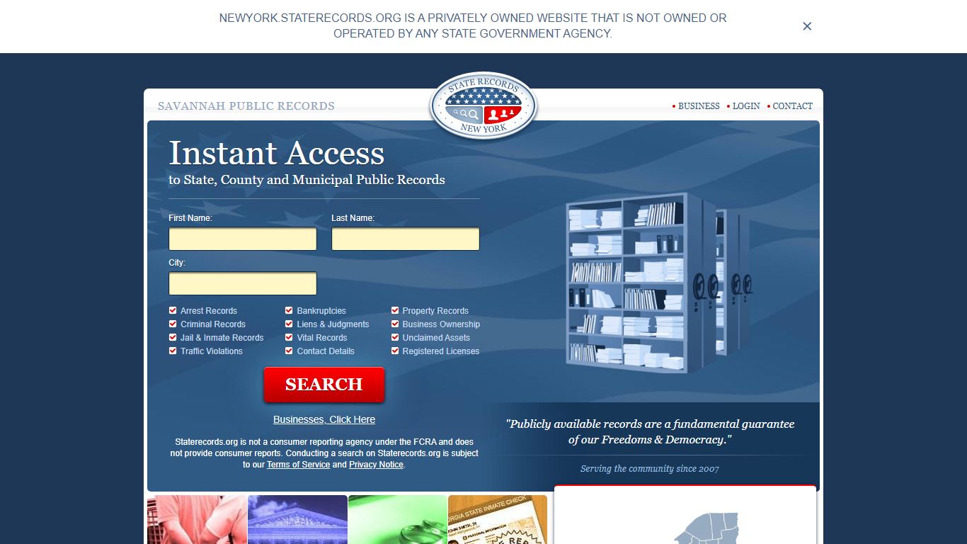 Savannah Arrest and Public Records | New York.StateRecords.org